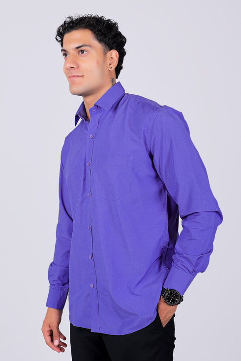 Veshbhoshaa Bluebird Serene Blue Men'S Office Shirt